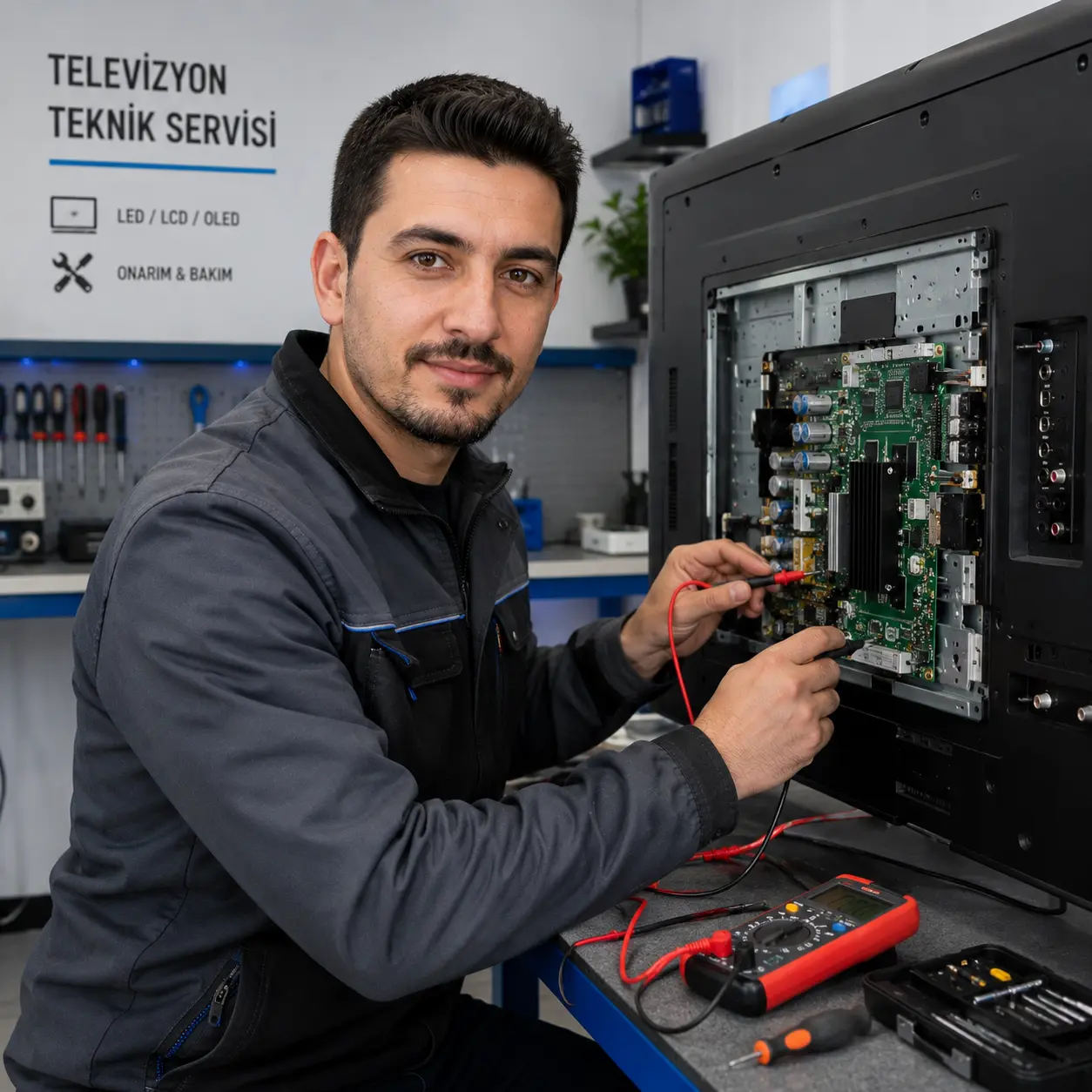 Güney Arçelik televizyon tamiri ustası Kaan Usta — Haylamaz Mahallesi ve Ertuğrul Mahallesi elektronik ve görüntü uzmanı